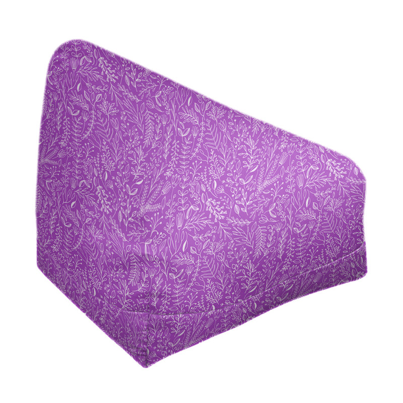 Petite chaise à sacs à billes & Leffel, Pas de bourre, Violet / Blanc, H 120 po x L 2 po x P 60 po