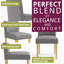 Butterfly Extending Dining Set with Upholstered Oak Leg Chairs-661677343-661677341