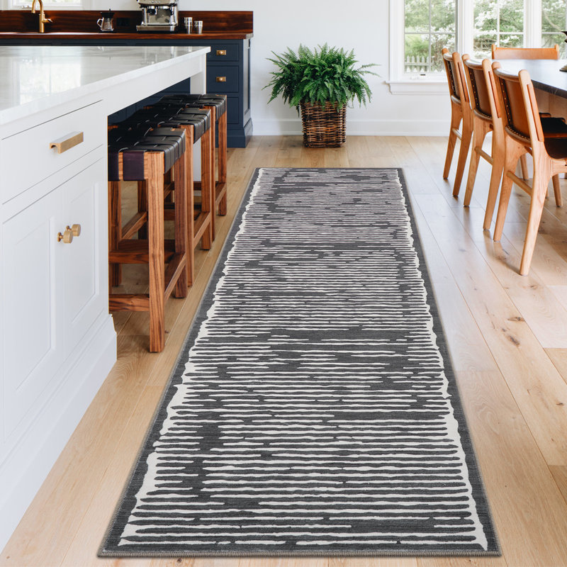 Area Rug  Non-Slip, Non-Shedding, Washable Area Rug –Soft Geometric Carpet  Low Pile, Modern Home Decor for Living Room, Bedroom, Office
