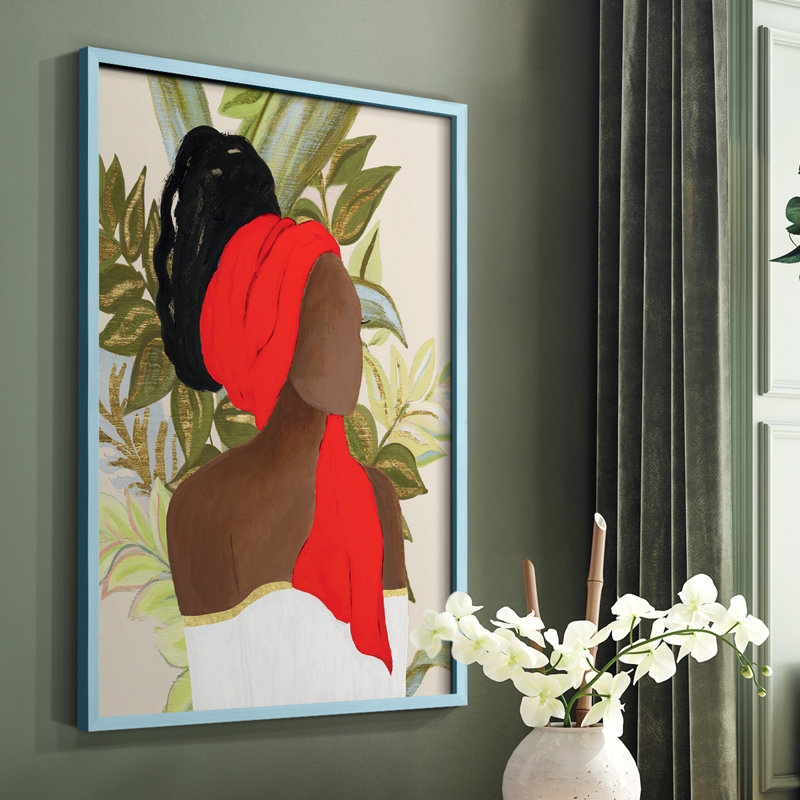 «All That Beauty I», reproduction encadrée - bois massif, Bleu, H 10 po x l 8 po