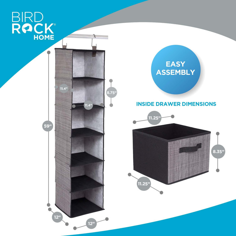 BirdRock Home Fabric Cube Storage