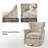 Darnelle Transitional Upholstered Swivel Rocker Armchair-705146288