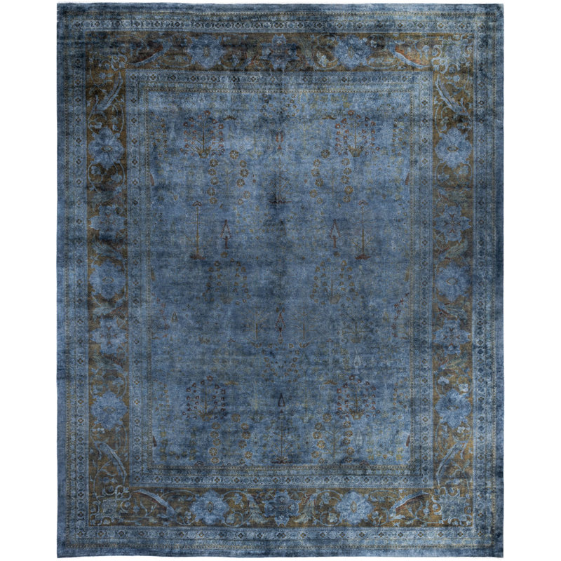 Overdyed One-of-a-Kind 12' 3" X 15' 3" Hand Knotted Area Rug
