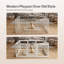  Dog Pen, Transparent Dog Playpen, 153x102x60cm, HDPE Acrylic, White