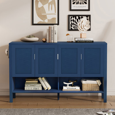 Rivelle Modern Storage Sideboard with 4 Doors and Adjustable Shelves