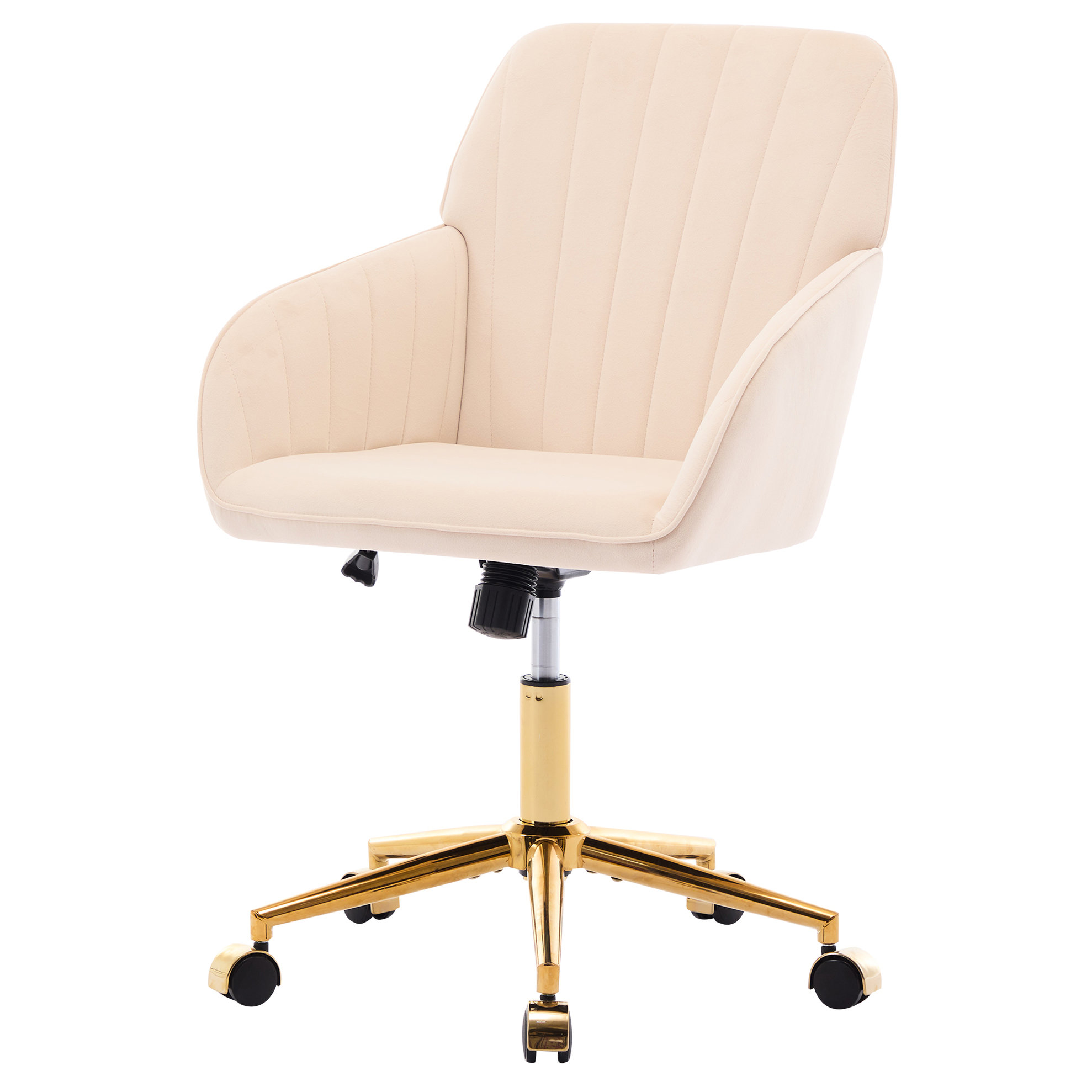Mercer41 Adjustable Velvet Chair - Ergonomic For A Productive Workspace