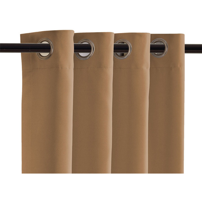 Rideau simple occultant et isolant Emillie, L 180 po x L 96 po, Beige