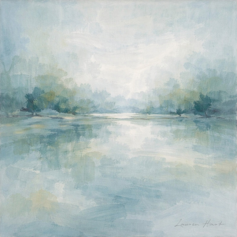 «Quiet Tides», art mural sur toile tendue, L 30 po x H 30 po x P 1,5 po