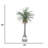 78'' Faux Dragon Tree Tree in Planter