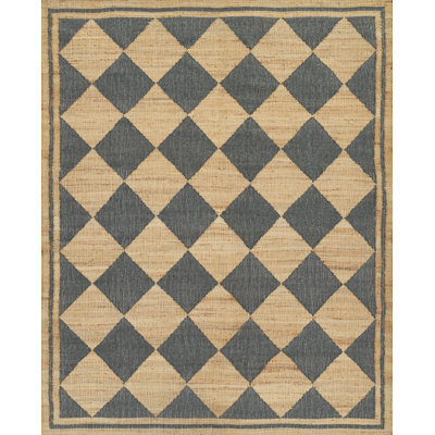 Tapis bleu en laine et en jute tissé à la main Erin Gates par Momeni Orchard Court 9 pi x 12 pi