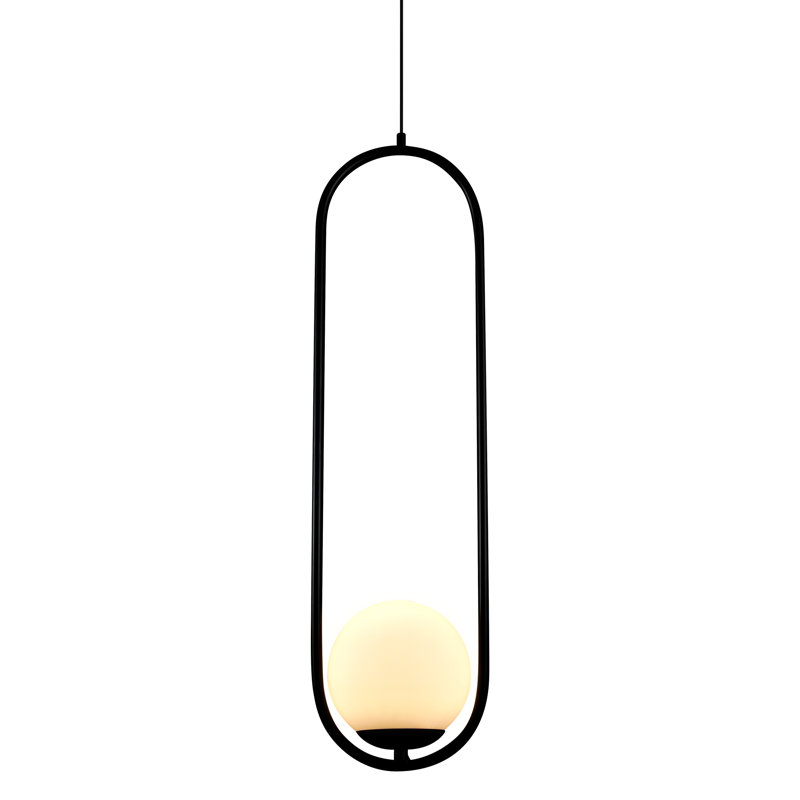 Luminaire suspendu cylindrique à DEL 1 lumière Capri