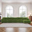 Canapé modulaire réversible 6 pièces en fausse fourrure de lapin-2124902532-2124902535