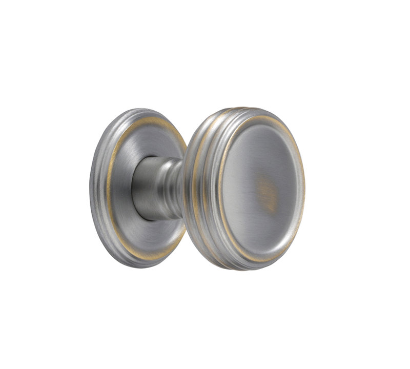 Poignée champignon Studio, Chrome patiné, H 0,98 po x l 0,98 po x P 0,98 po