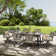 Azur Patio Rectangular 91.5" Long Extendable Dining Set With Sunbrella® Cushions