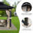 Hardtop Gazebo, Metal Double Roof, Anti-rust Coating Frame With Shaded Curtains & Netting-125939394-125939393