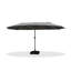 Parasol de marché rectangulaire de 15 pi pour table de jardin rectangulaire en aluminium-1300449848