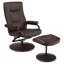 81.28cm Wide Faux Leather Swivel Ergonomic Recliner-490283425
