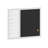 Thomas Martha Stewart Magnetic Weekly Calendar Dry Erase Board and Chalk Board with Liquid Chalk Marker-89798332