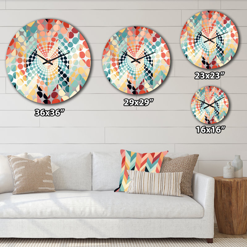 Horloge murale Tribal Fusion, Grand