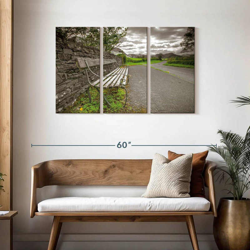 Mehar Lake District, 28" H x 45" W