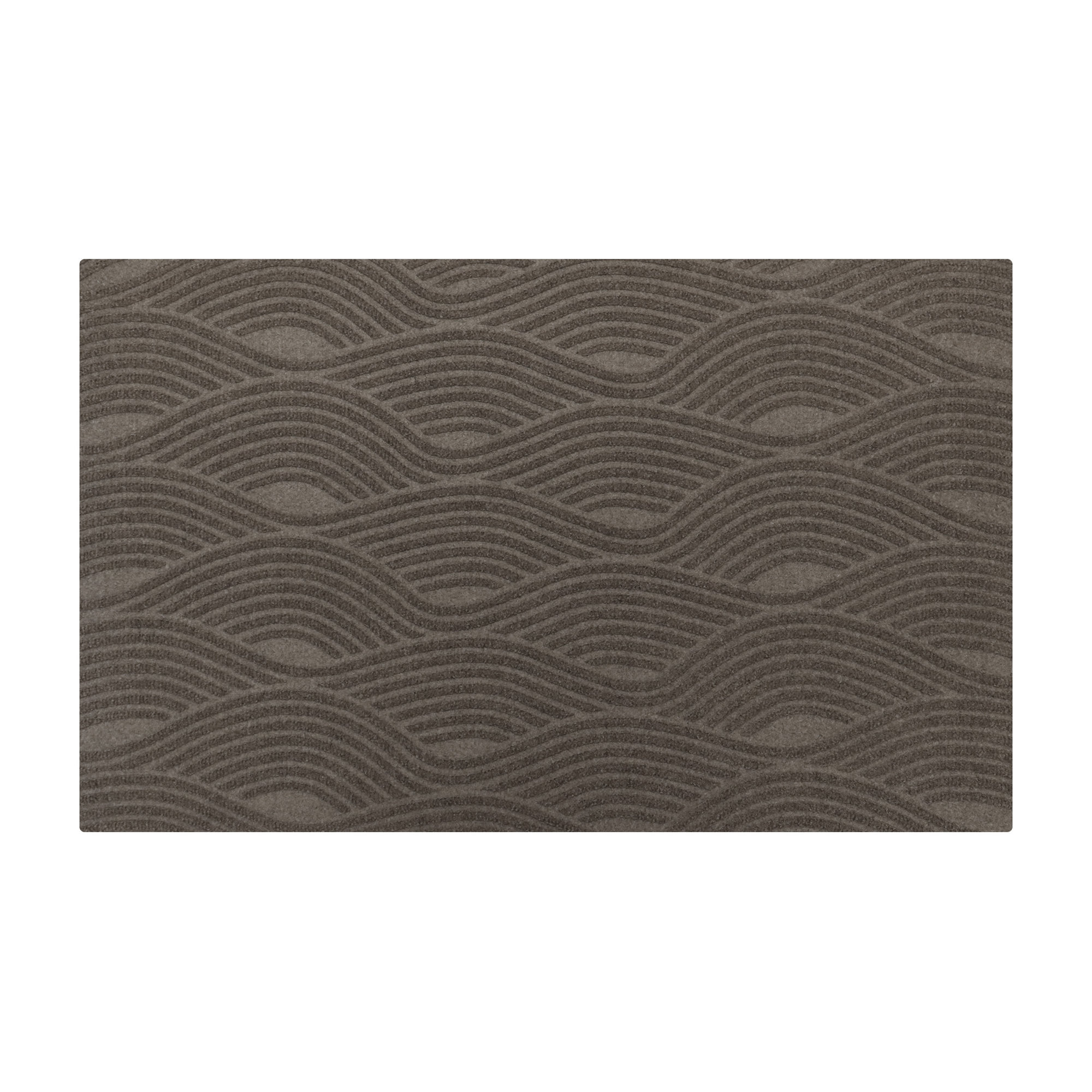 WaterHog Luxe Waves Non-Slip Indoor Outdoor Doormat, Greige
