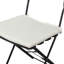 Ensemble de 3 chaises de patio en métal gris pour l'extérieur, pliable et compact, élégant avec cadre rouillé, coussins de décoloration, balcon de bistro facile à assembler, résistance, concept pliable