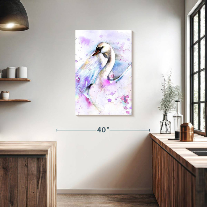 Brampt Abstract Swan, 36" H x 24" W