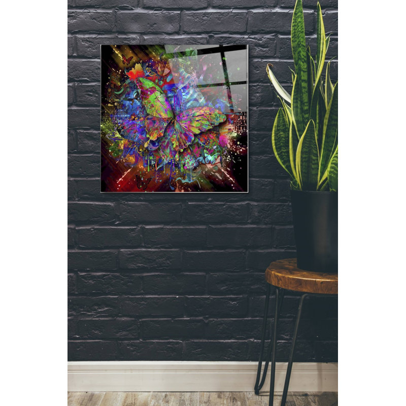 «Monarch», art mural en verre acrylique, H 24 po x l 24 po x P 0,2 po