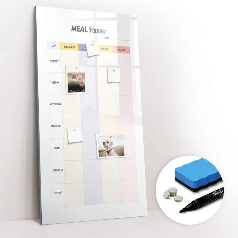 Magnetic Glass Dry Erase Board
