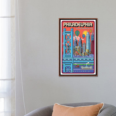 Affiche de voyage « Philadelphia pop art » par Jim Zahniser-impression d’art graphique