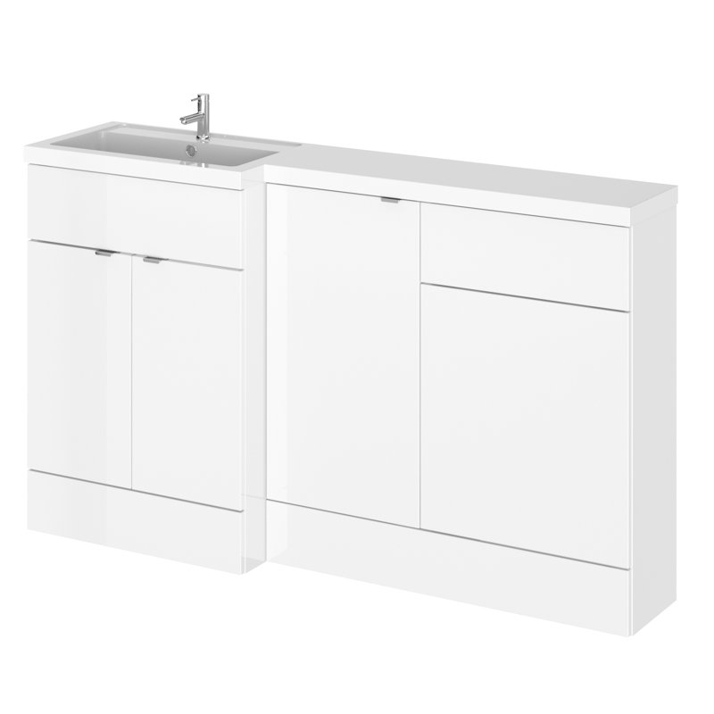 Fusion 150.4mm Bathroom Vanity with Basin, Gloss White