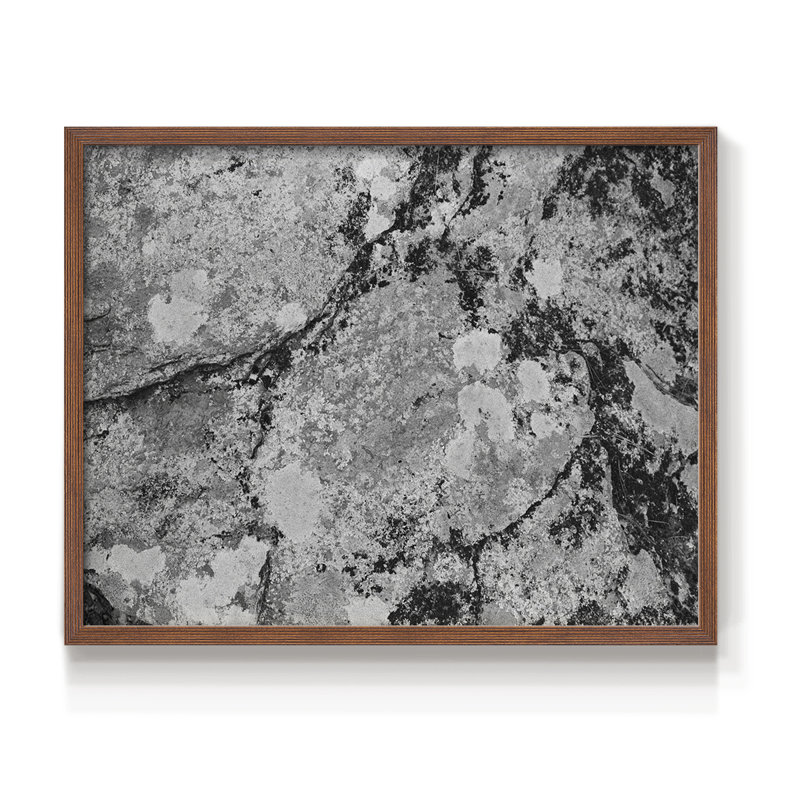 Found Textures XII -Framed Print - Restickable