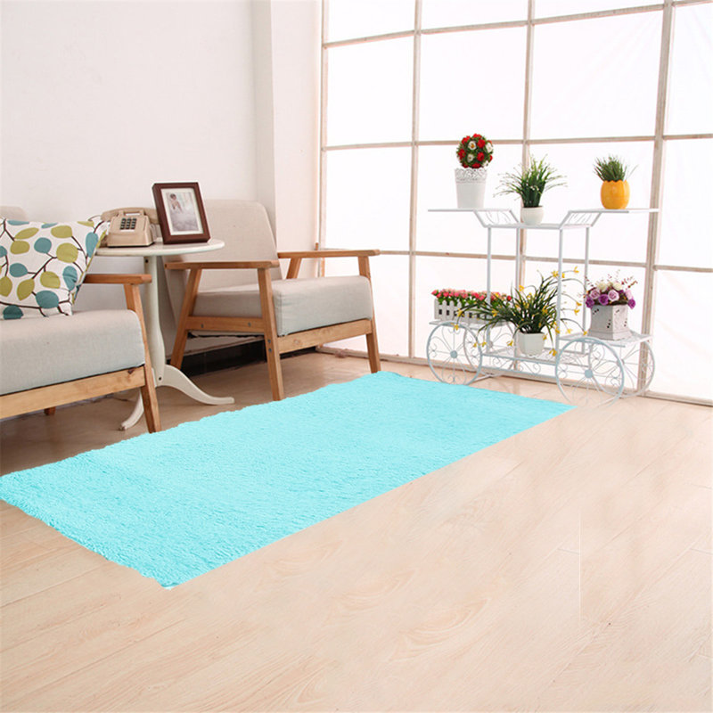 Annastin Solid Colour Shag 80cm X 160cm Area Rug