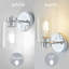 Ensemble de 2 appliques pour meuble-lavabo en nickel brossé Morden
