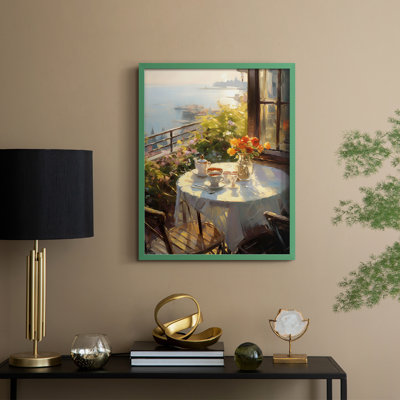 Reproduction encadrée FLORAL Series DCCLI - bois massif