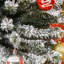 Arbre de Noël artificiel mince enneigé 9 pi de hauteur avec des branches réalistes et 1014 pointes-1869624513