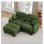 Canapé modulaire confortable en tissu de chenille plissé avec mousse ergonomique haute densité mer