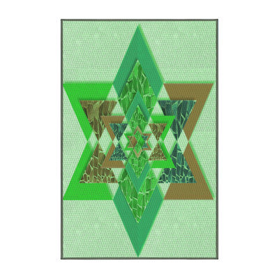 Tapis vert tissé à la machine