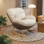 Chaise berçante moderne rembourrée