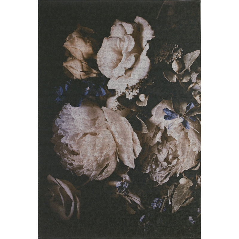 Zev Floral Hand Woven Area Rug, Rectangle 155 x 230cm