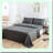 Luxury Soft Brushed Microfiber Bed Sheet Set - 4 Piece Bedding Sheets & Pillowcases - Fade Resistant & Easy Care - Gray Dream Set