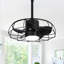 20.9" IP65 Waterproof Outdoor Caged Ceiling Fan with Dimmable LED Lights and Remote Control, Wet Rated Plug-in Ceiling Fan with 3 Colour LED Light