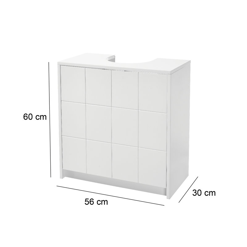 56cm Single Bathroom Vanity Base Only