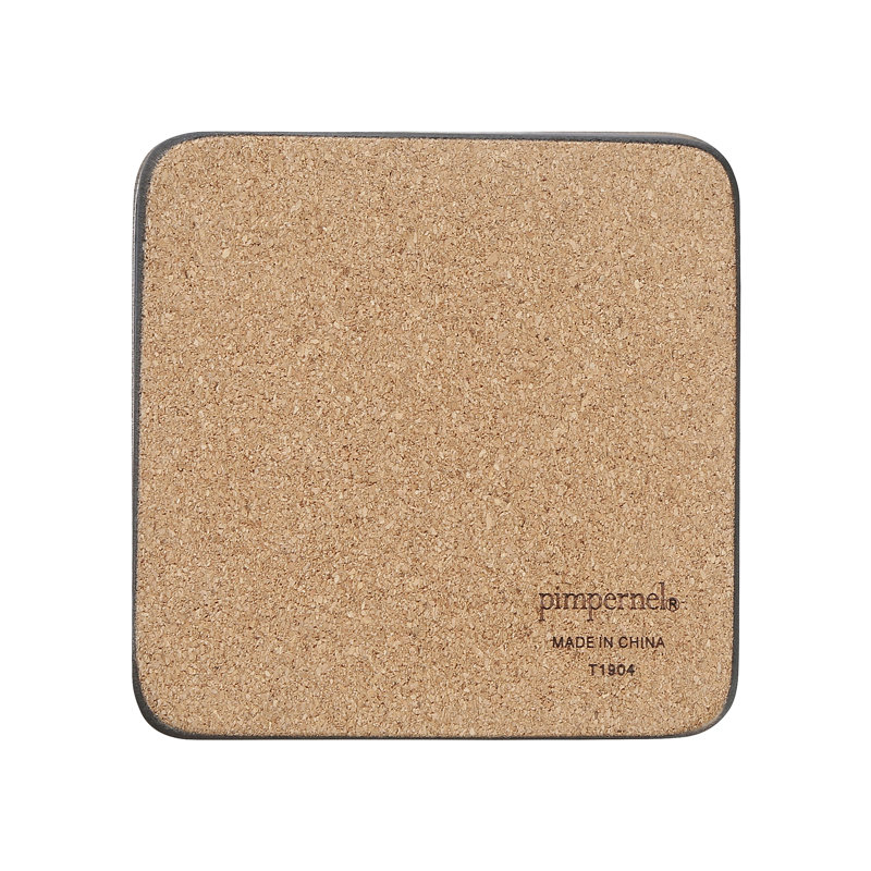 Portmeirion, Pimpernel, Coasters - Earth Slate, Black