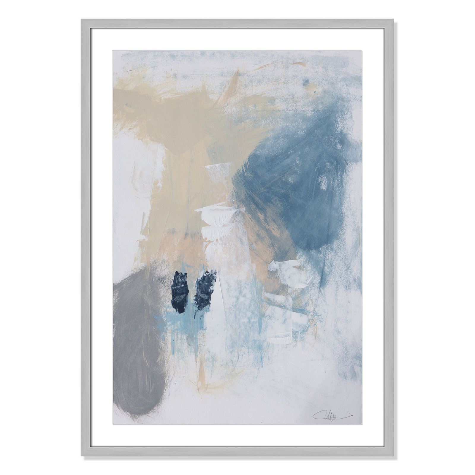 Coastal Carnival II Print by Casa Fine Arts, White, 35.5" H x 25.5" W x 1.25" D, Silver Single Picture Framed Paper