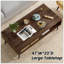 Table basse de style Mid-Century moderne, console rectangulaire de 47 pouces avec tiroir et tablette, table basse de salon, bureau, noyer-1744214280