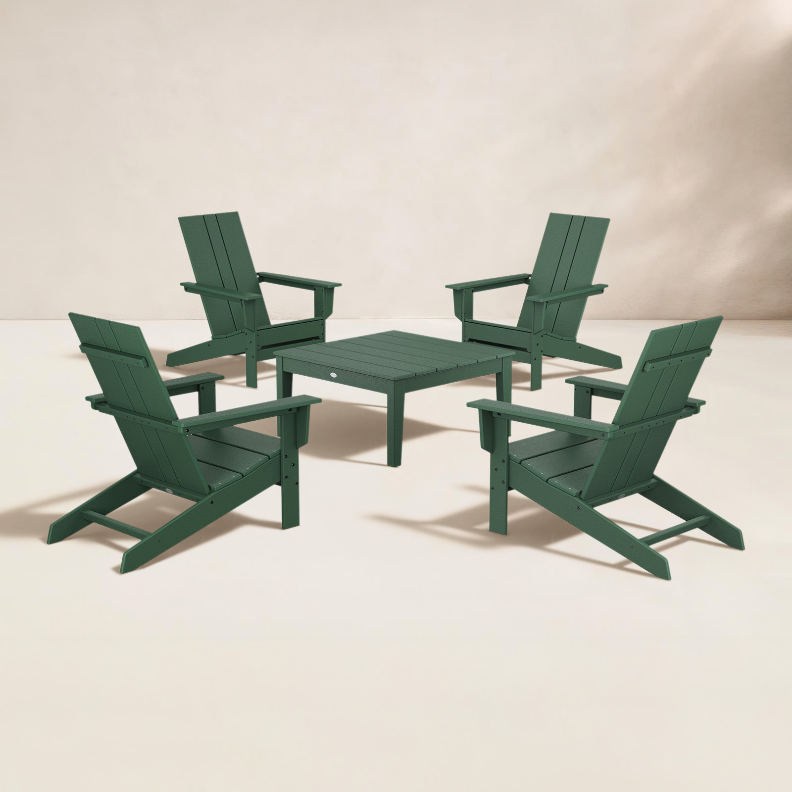 4-Person Patio Seating Group, Green