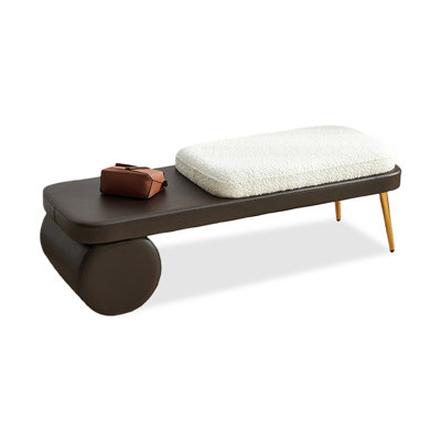 Black Upholstered Bench