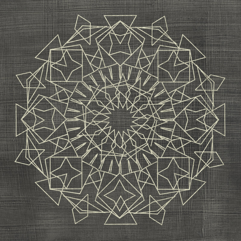 Geometric Tile I by Chariklia Zarris - Wrapped Canvas Painting, 30cm H x 30cm W x 3.8cm D