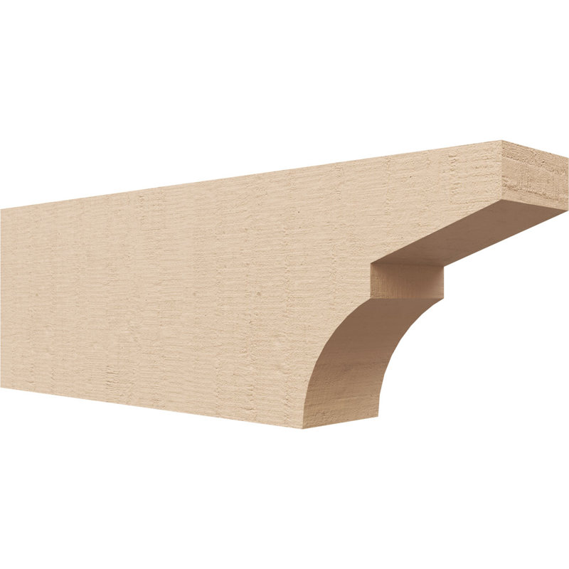 Monterey grain de bois TimberThane queue de chevron, brun clair apprêté, H 4 po x l 12 po x P 2 po